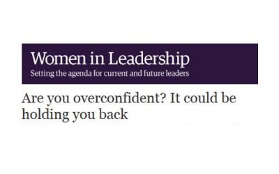 Are you overconfident ? It could be holding you back